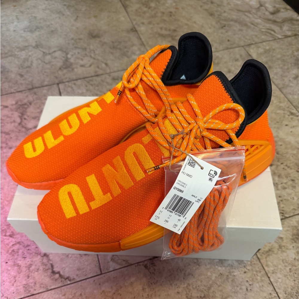 Size 11.5 adidas Pharrell x NMD Human Race Orange
